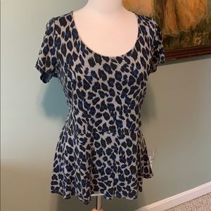 Torrid Leopard Print Peplum 2x